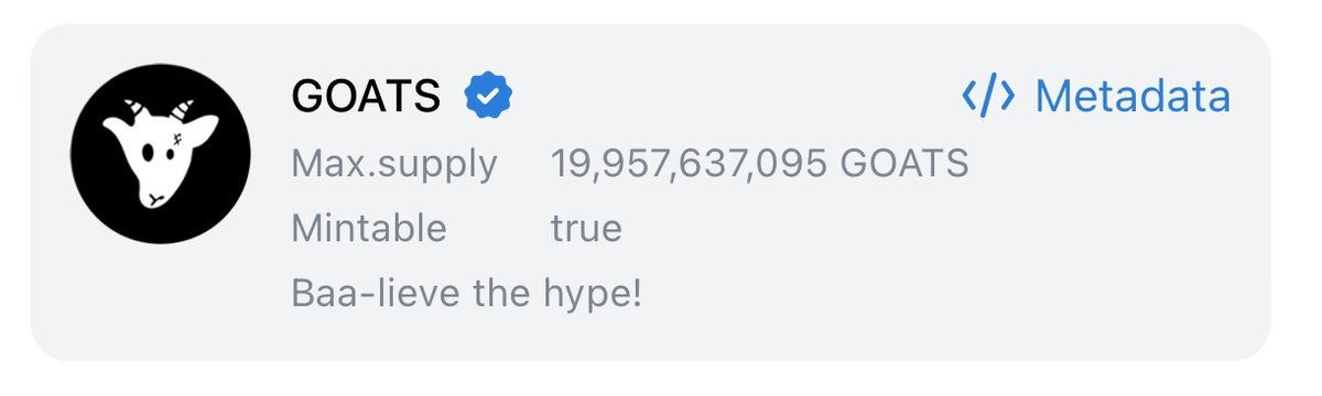 GOATS_immortal's tweet image. GOATS 1st Burn Completed
This week’s burn is DONE, the fire has been lit ! 🔥This isn’t a one-time thing, legends. 💥 Weekly burns are here to stay, and this is just the start of the inferno!
🐐 This Week’s Burn:
- $GOATS bought from $TON revenue buyback: 7,068,403 $GOATS (avg…