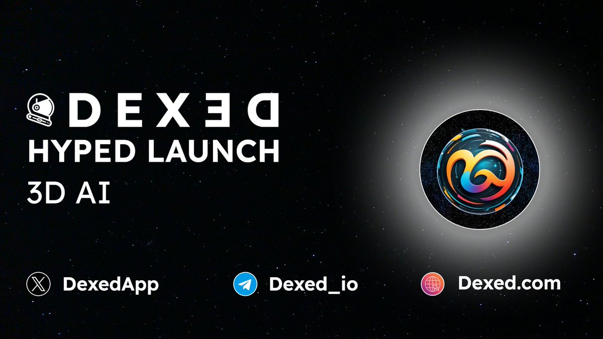 dexed_eth's tweet photo. ๐ฅ#ETH HYPED LAUNCH
3D AI $TDAI - https://t.co/Tvx6IAZd2e #TDAI
๐ CA : 0xF0c851c04C8269Af3BC18e40C05776C56C78d627
๐ Chart : https://t.co/6zNNWYQ9sm
โฐโโค Trade with @DexedApp Powered by $DEXED token https://t.co/keiETW2Ttw