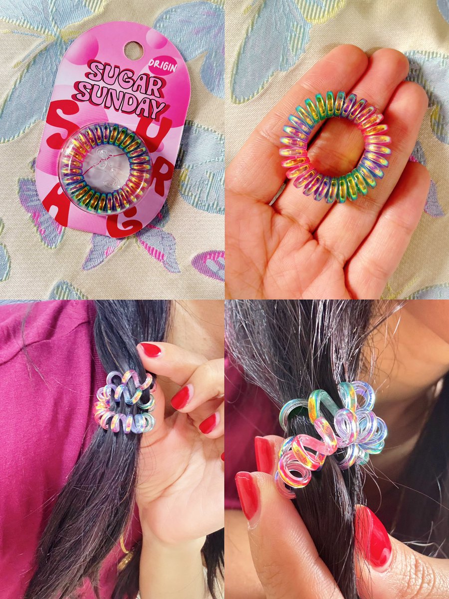 icecreamnyy's tweet photo. ยางมัดผมSugar Sunday Hair Ties - Origin Collection น่ารักมากกกกก สีเเบบสวยมาก มัดเเล้วถนอมเส้นผมด้วย ไม่ทำให้ผมเกิดรอย ไม่ดึงหนังศรีษะและไม่ทำให้ผมฉีกขาดด้วยจ้า 📍 #CastleC ราคา 49 บาทเอง >>> https://t.co/Ni8Zx5fZow https://t.co/ZczmB4lKgk
