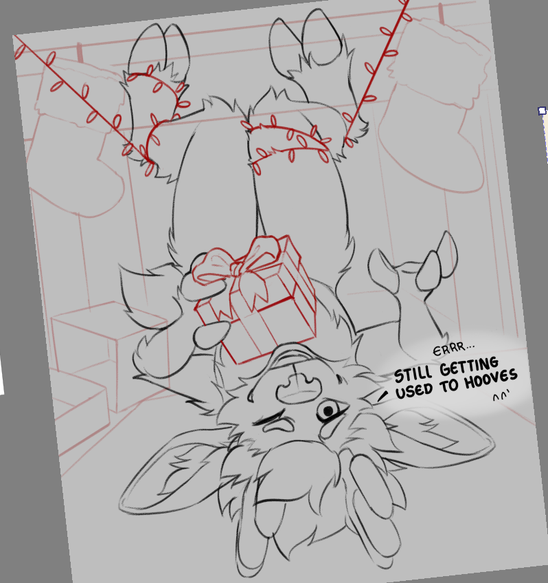 fenneckiro's tweet image. Maaan, hooves are so hard to use