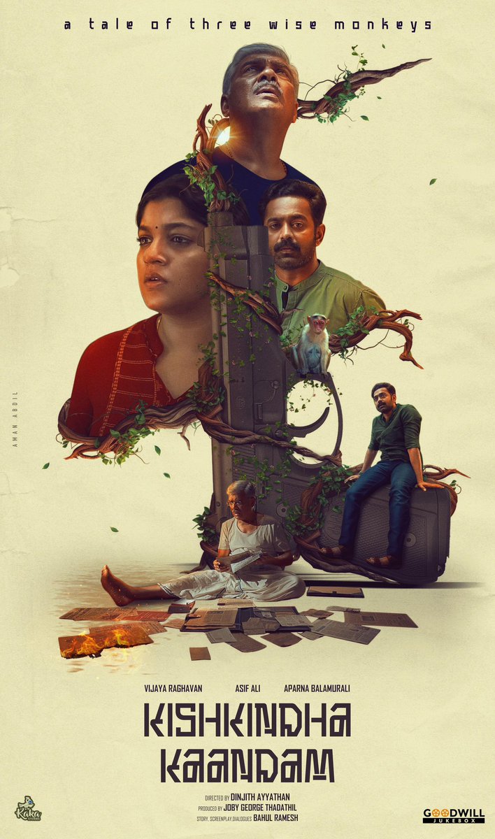 #KishkindhaKandam is one hell of a film. The screenplay at its best. Not even a minute was boring. And the performances, oh god, it was stellar. Great work #AsifAli #VijayaRaghavan and #AparnaBalamurali. Thanks for this gem #DinjithAyyathan and team.