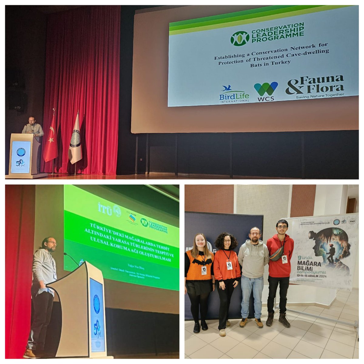 Gamze 🦇👩🏼💻🧬👽 (@thebiologist01) on Twitter photo This weekend, we attended the 9th Speleogy Symposium organized by Uludağ University Cave Research Sports Club and the Speleogical Federation of Turkey. Dr.Sercan Irmak presented our project under the Conservation Leadership Programme.
<a href="/CLPawards/">Conservation Leadership Programme (CLP)</a> <a href="/coraman/">Emrah Çoraman</a> <a href="/itu_aybe/">Eurasia Institute of Earth Sciences</a> This weekend, we attended the 9th Speleogy Symposium organized by Uludağ University Cave Research Sports Club and the Speleogical Federation of Turkey. Dr.Sercan Irmak presented our project under the Conservation Leadership Programme.
<a href="/CLPawards/">Conservation Leadership Programme (CLP)</a> <a href="/coraman/">Emrah Çoraman</a> <a href="/itu_aybe/">Eurasia Institute of Earth Sciences</a>
