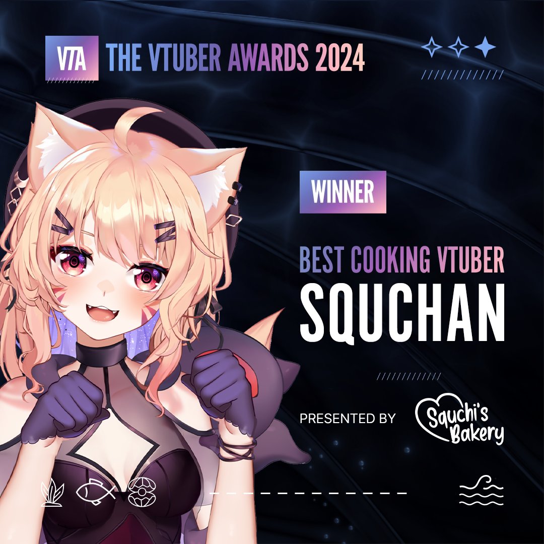Mikado2116's tweet photo. I think the Vtuber Awards forgot to present one category yesterday.π
π©βπ³Introducing the Best Cooking Vtuber of the Year award winner, presented by Squchi's Bakery. Congratulations to SquChan!
#SHYtpost https://t.co/rLJWHD0Bcu