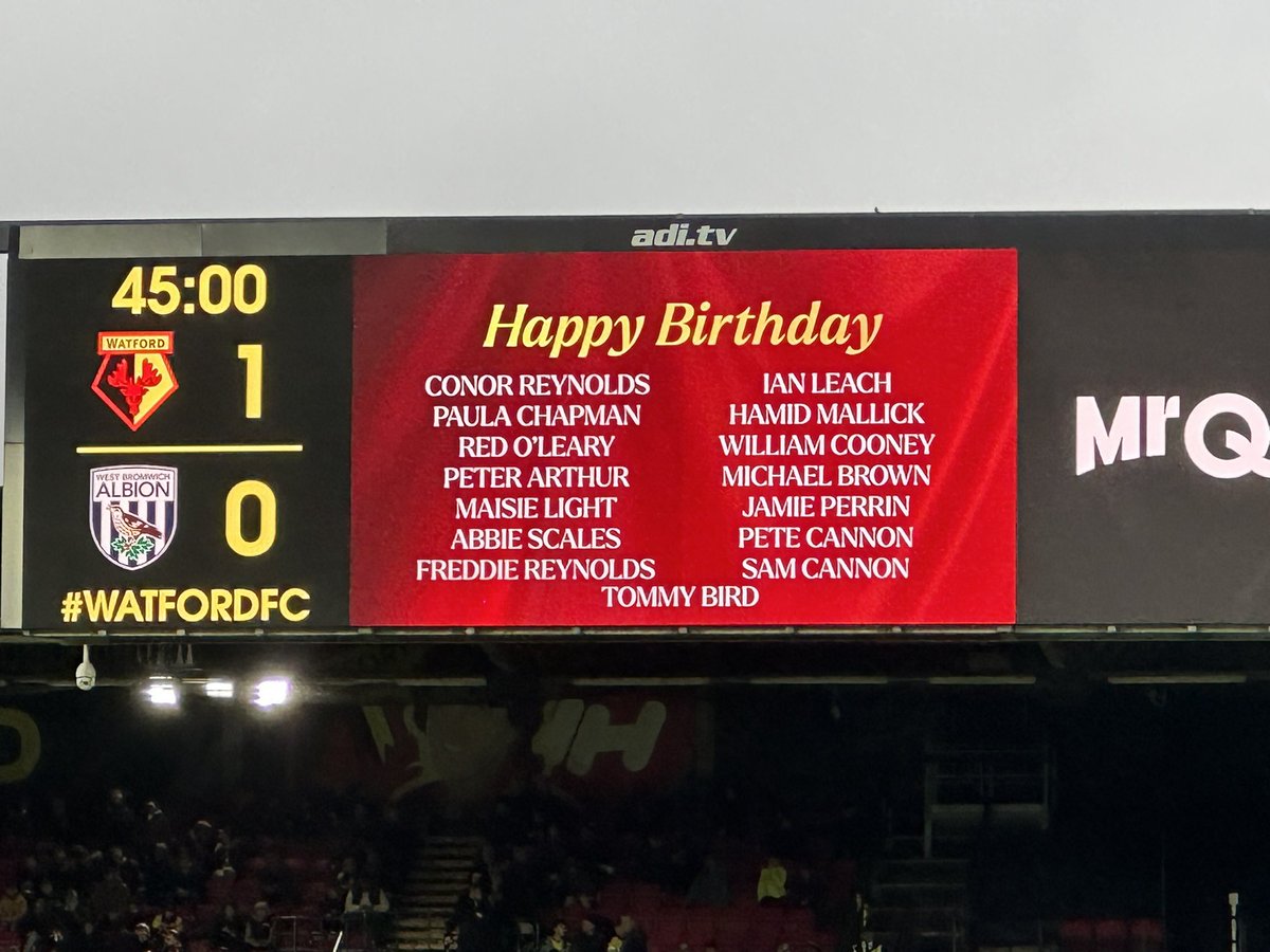 KevinOLeary123's tweet photo. I know it’s just a little thing, but @WatfordFC is a great family club. Happy birthday, Red.
#WATWBA https://t.co/SkW1kGcHWj
