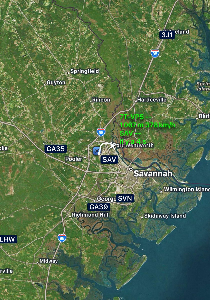 CH_LEBAD's tweet photo. 🔴🔴  Sortie Test pour le. 7T-VPS à #KSAV SAVANNAH  GA 🇺🇸 https://t.co/gp6BXYkCgV