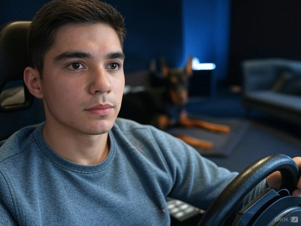 Blu_Simracing's tweet photo. Playing around with Grok, those Dobermans are definitely waiting for their turn 😂 https://t.co/UKPyVRYVbr