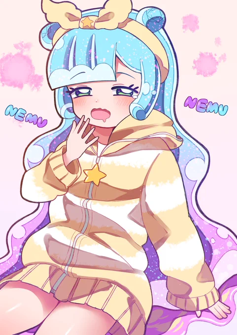 先週描いていたねまきぷにるちゃんです!! #ぷにるはかわいいスライム #ぷにかわ
