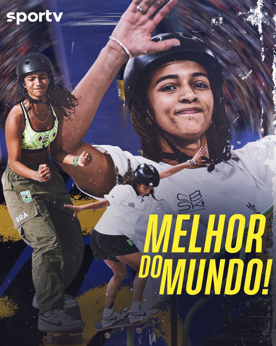 TRICAMPEÃ! 🏆🏆🏆

RAYSSA LEAL, A MELHOR DO PLANETAAAAA! 🌎 O que ela faz quando tá no skate, a gente não consegue fazer na vida, pô! Que isso! 😜 

#SkateNoSportv #SLS #RayssaLeal #Skate