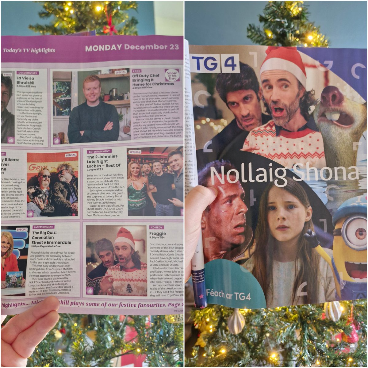 Froggie on the TV this Christmas! ⭐🐸🎄

Catch the network premiere of our bilingual feature film FROGGIE on 23rd of December at 9.30pm on <a href="/TG4TV/">TG4</a>!

Féach ar na pictiúir iontacha seo sa <a href="/RTEGuide/">RTE Guide</a>!