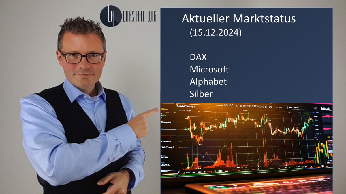 HattwigLars's tweet photo. Kurzer Überblick Technische Analyse über Status und wichtige Kursmarken bei #DAX - #Microsoft - #Alphabet - #Silber (deutsch)
👇
https://t.co/8tmSwX1l2i
#trading #Handelssignale #Aktien https://t.co/kT4OV4IPYj