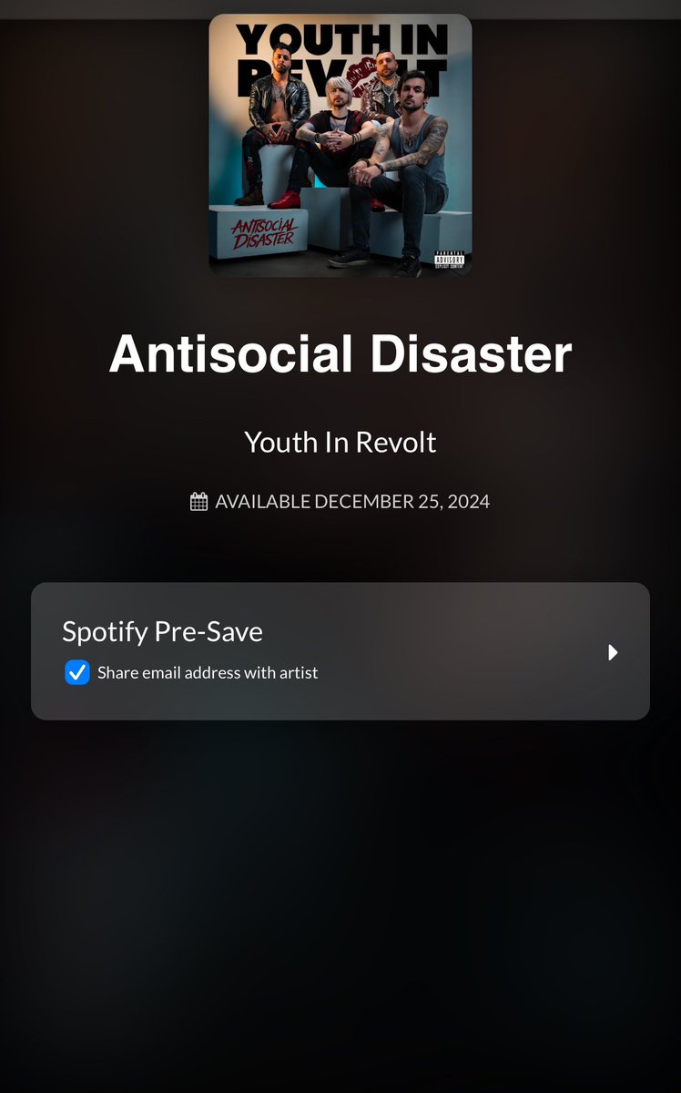 YouthInRevolt's tweet photo. Presave our newest album in almost 10 years here: https://t.co/FfJvYBHnWJ

Listen to it here: https://t.co/IuqTcUNAJ7 https://t.co/aFVGO1zeJZ