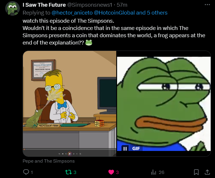 Simpsonsnews1's tweet photo. @1000xgirl #PEPE $PEPE https://t.co/fWInrqSSs4