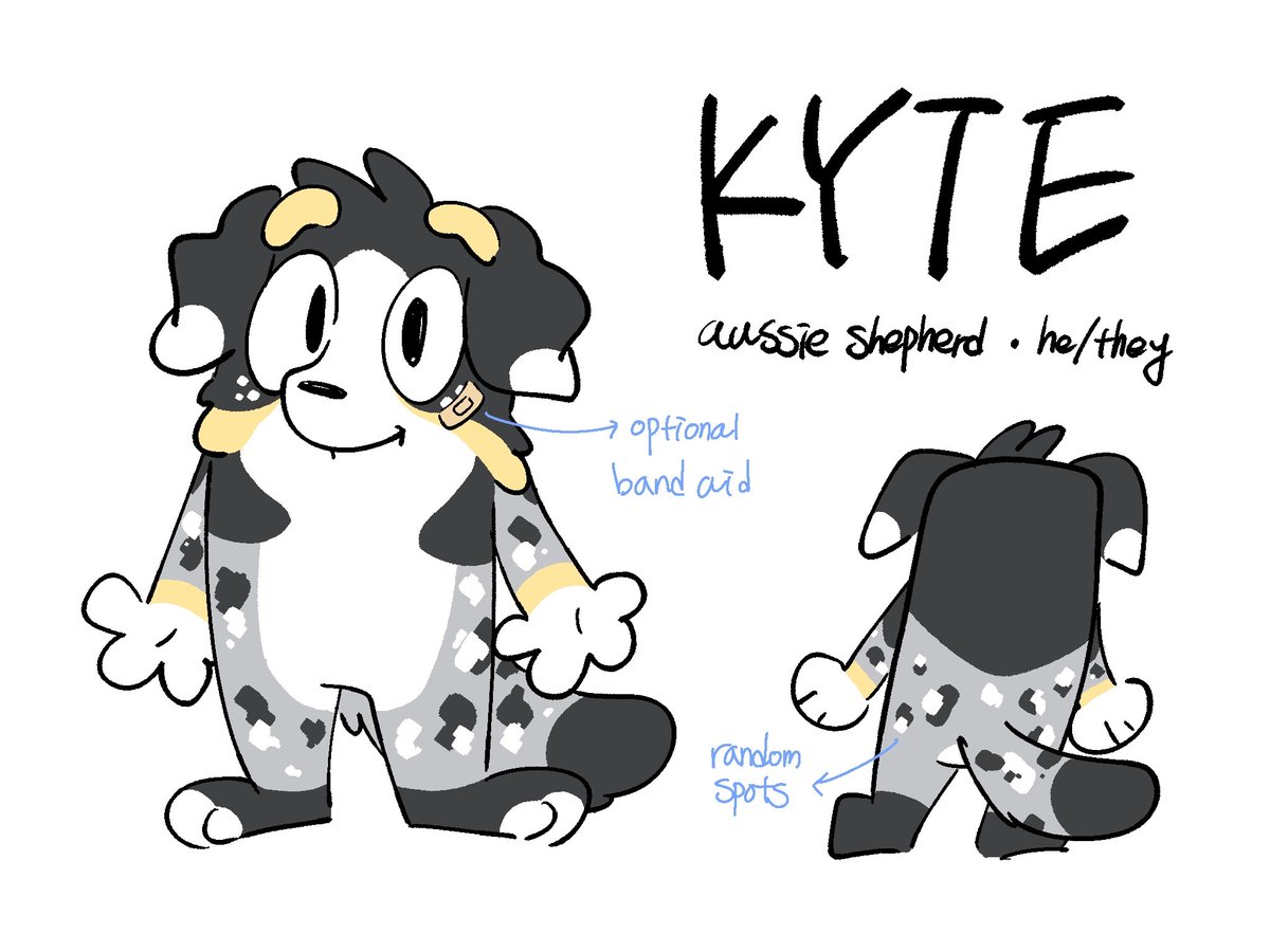 nennante's tweet photo. kyte's new ref sheet (he got shorter nose) https://t.co/2nMyRTCIAm