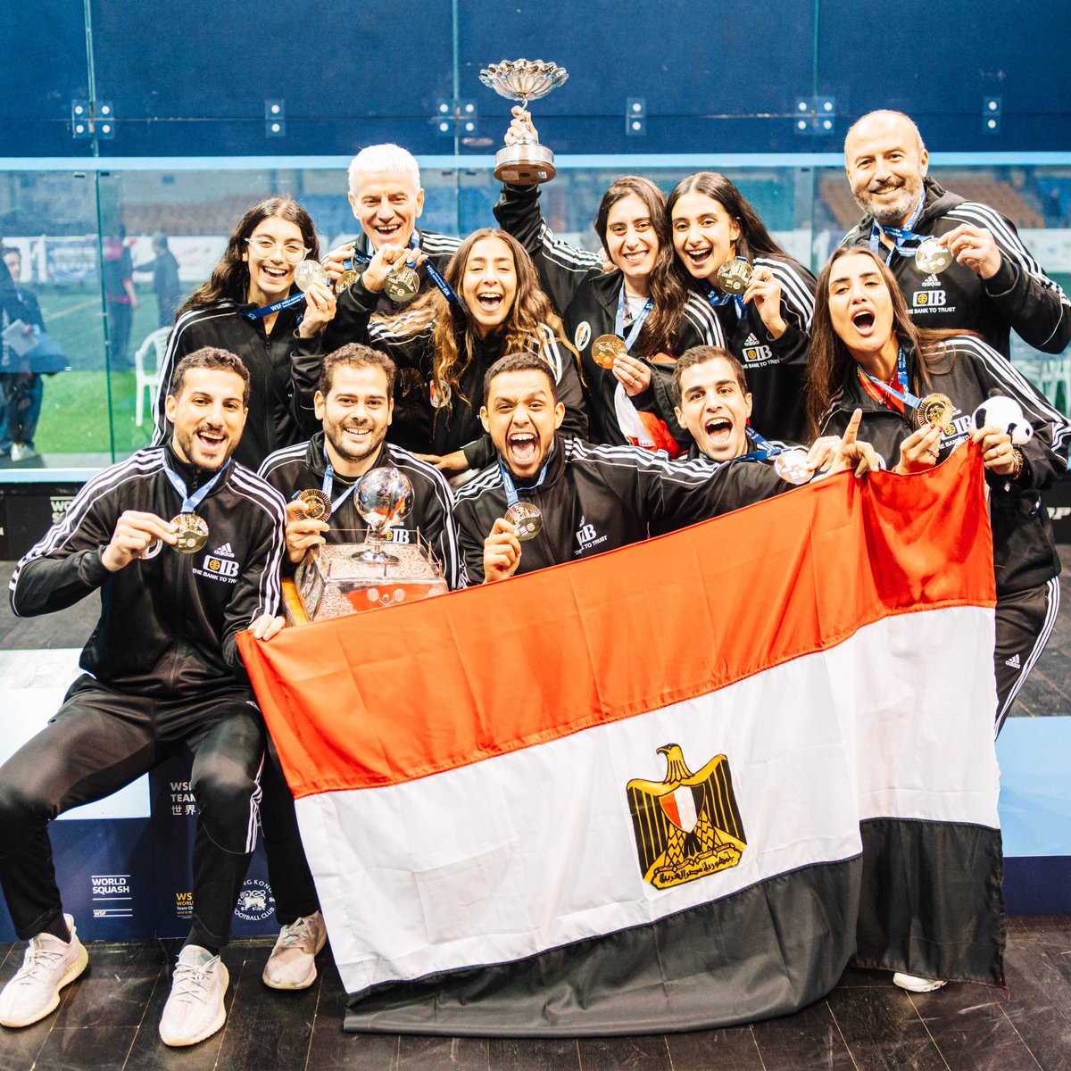 WorldSquash's tweet photo. ๐๐ช๐ฌ Your 2024 WSF World Squash Team Championships Champions!
๐ท Report: https://t.co/dPrvCJH2Mf
#WSFteams #squash #sport #worldchampionship #hongkong #hongkongfootballclub https://t.co/BSjDSJVoqN