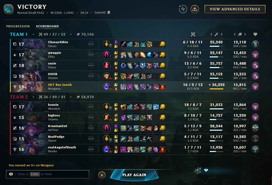 Smile250's tweet photo. Carried the game as a support lol https://t.co/jrhdV22dt6