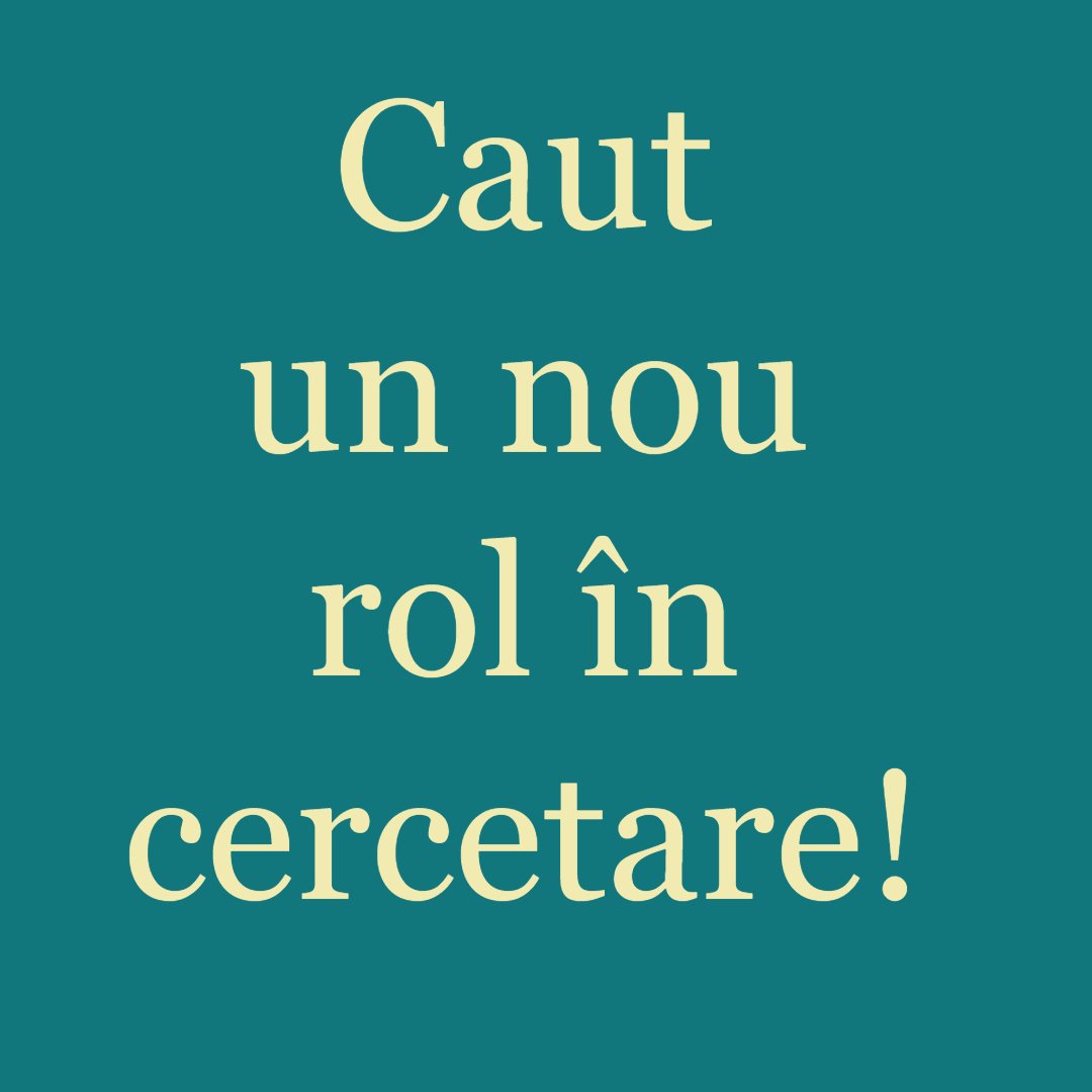 Doar încerc să văd cum stau lucrurile.
Caut un nou rol începând din 2025, preferabil de cercetător în studii culturale (studii de modă, gen, media), sociologie, istorie culturală și/sau studii românești.