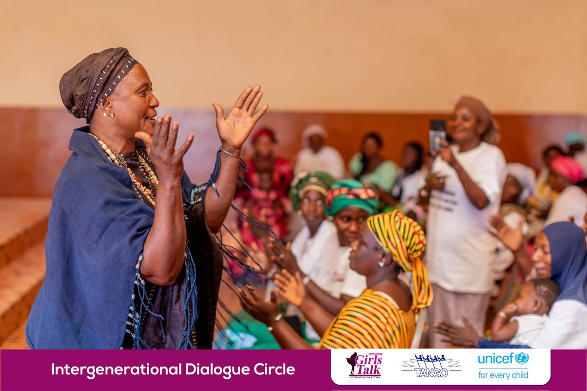 GirlsTalkOrg's tweet photo. @UNICEFGambia @GambiaNYC @Isatu_bokum @Iamchumbeh @GirlsGeneration @GirlsPrideGam @SatangDumbuya Today’s dialogue circle have been impactful, from inspiring discussions to actionable plans. Thank you, Janjanbureh, for your commitment to ending #FGM and #ChildMarriage.
 #EndChildMarriage #NoToFGM #CommunityEmpowerment https://t.co/vxDvYfL6VH
