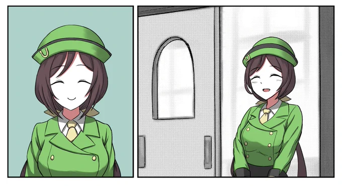 これは今日描いたたづなさんです。初めてだからなにもわからん。 