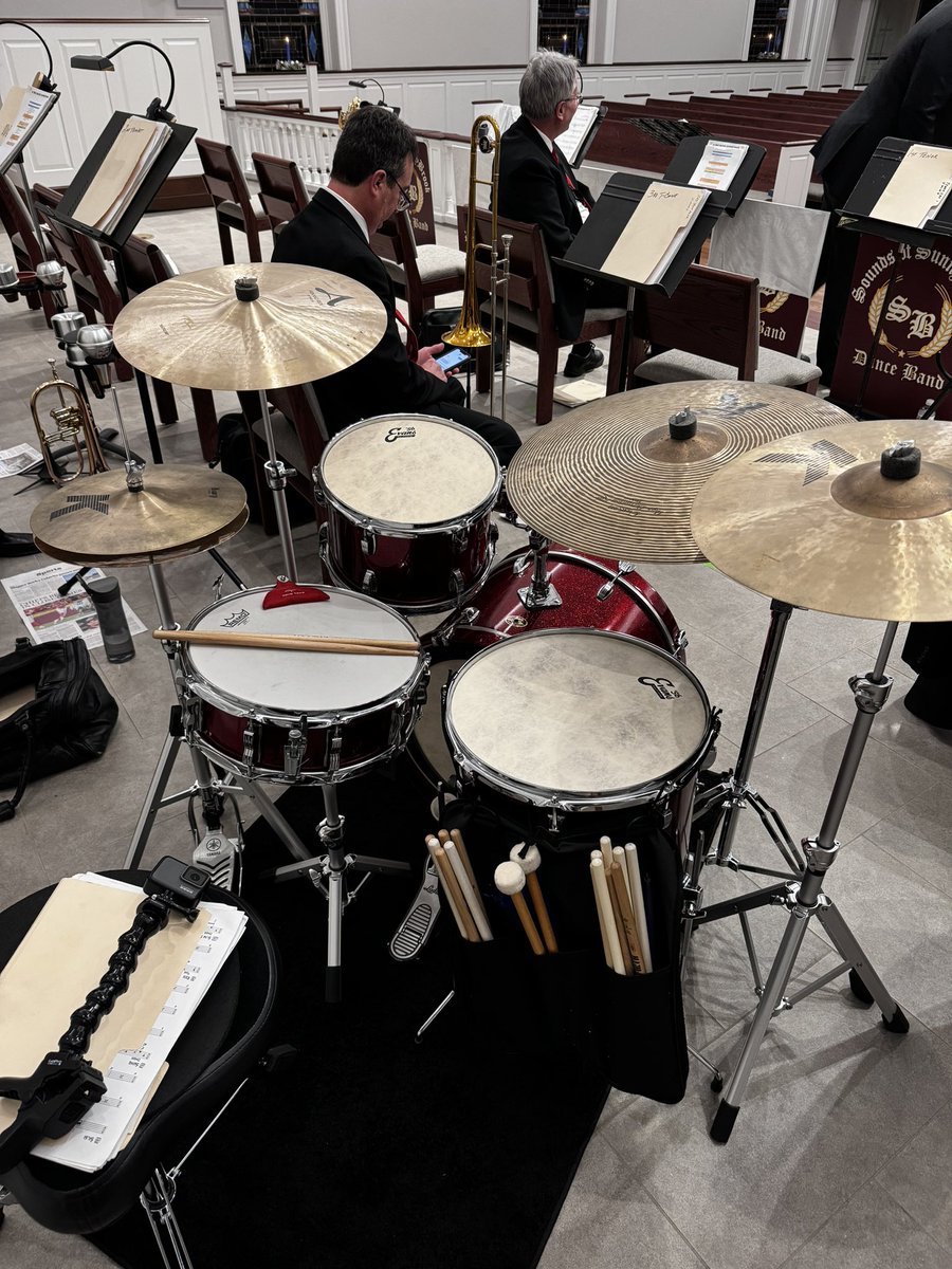TukRhythmist's tweet photo. Had a great time sitting with the Boyertown Directors Big Band last night for their Christmas concert.  Back in the teaching studio all day today @grooveksq and then watching the Steelers/Eagles!  A good day. https://t.co/cKwzdXQiio