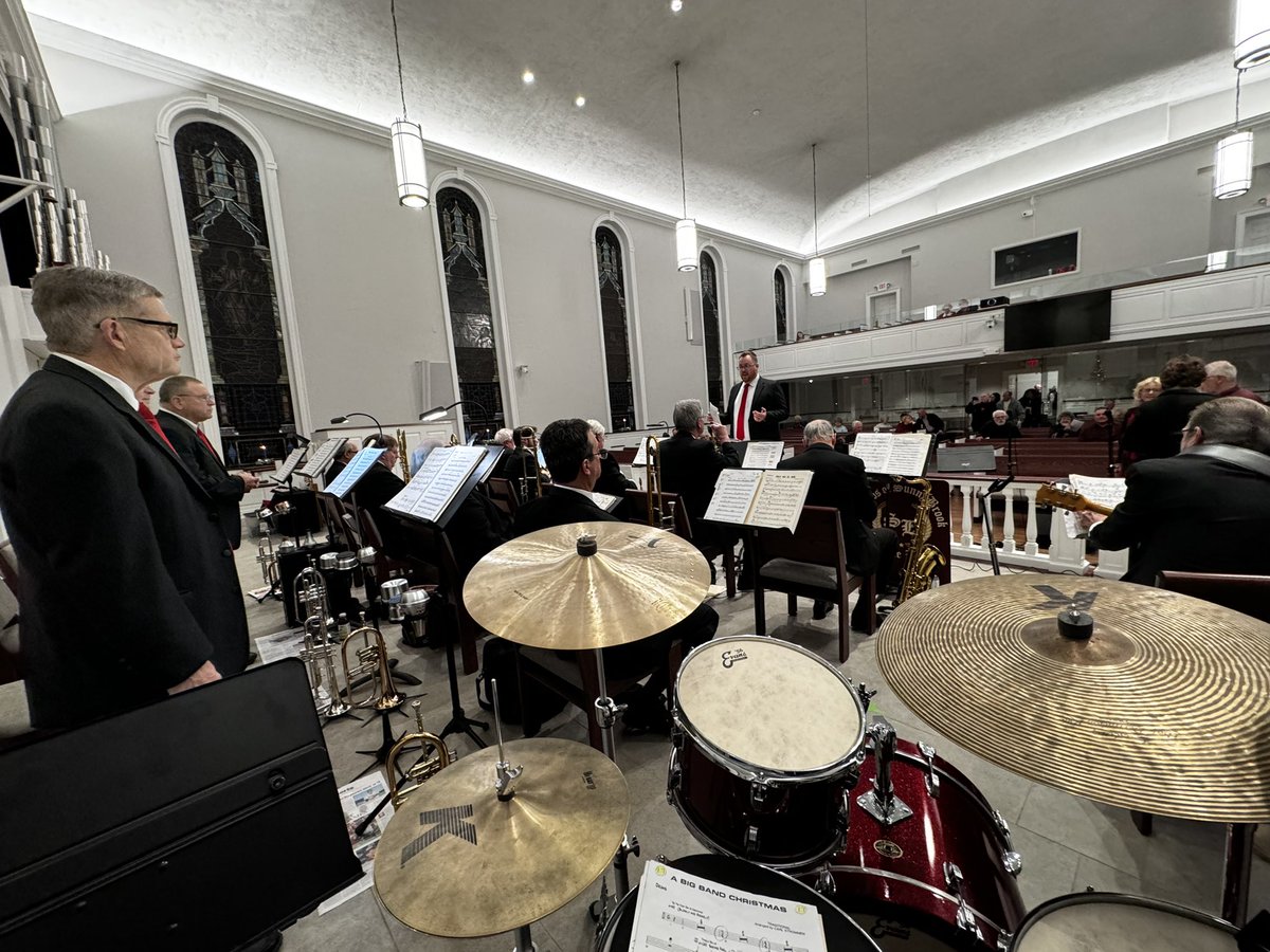 TukRhythmist's tweet photo. Had a great time sitting with the Boyertown Directors Big Band last night for their Christmas concert.  Back in the teaching studio all day today @grooveksq and then watching the Steelers/Eagles!  A good day. https://t.co/cKwzdXQiio