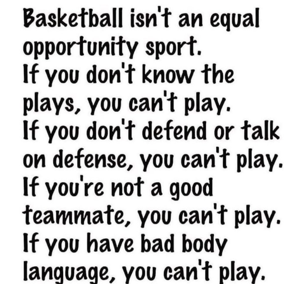 Basketball is not an equal opportunity sport.