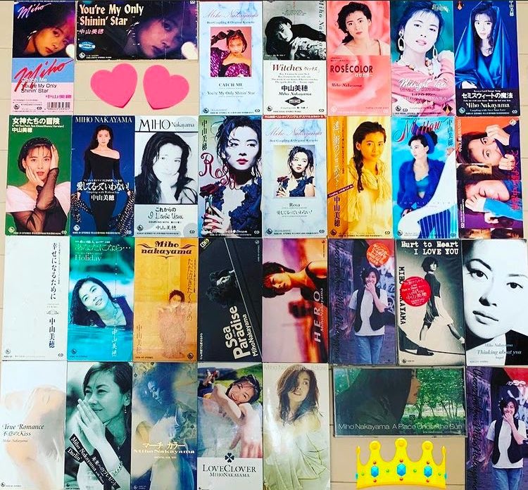 Yoshino67Kyo's tweet image. 📱📸画像沢山✨今迄postの
My collection😉
今どれが最新だったか✏️わからなく笑💖...
まだあるのかな💿🏠
久々😌美穂ちゃん❤️‍🔥いっぱい🈵
まずは8cm💿#singleCD✨
絵文字スタンプも漫ろに笑🥀

並べてツイートMy趣味だったね長年😌

📱🌏今ココ知らない方沢山湧き出ていて
✒️真似してみる😊🤭#中山美穂