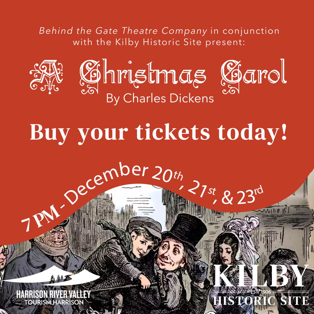 kilbyhistoricsi's tweet photo. Special events like A Christmas Carol are essential for our long term financial sustainability. You can feel great about buying tickets knowing that every dollar goes back to supporting the continued operation and preservation of the Kilby Historic Site! 

https://t.co/HBcz0S0tLw https://t.co/WXrwPoYNOU