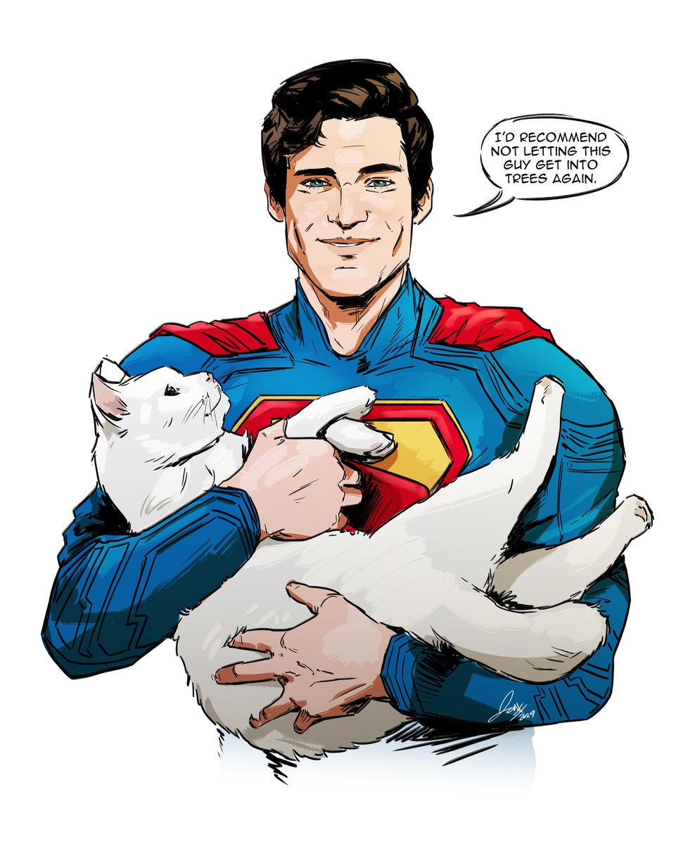JaxsonDerr's tweet photo. In honor of the #Superman trailer possibly releasing this week, here are some of my favorite Superman pieces from this year!❤️ @jamesgunn https://t.co/HJSpYyWSj6