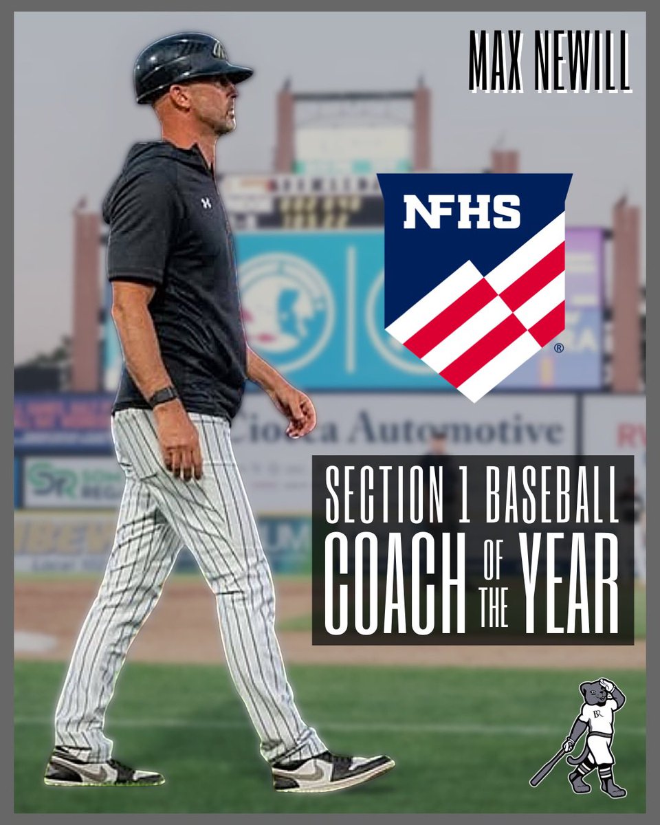 brbaseball's tweet photo. 2024, the season that keeps on giving - Coach Newill was recently named National Federation of State High School Associations (NFHS) Section 1 Baseball Coach of the Year. Section 1 includes: NJ, NY, CT, RI, MA, VT, NH, and ME. https://t.co/wWuATJ34ts
