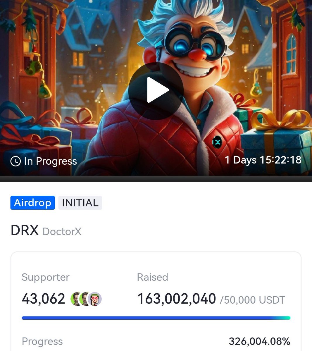 Crypto_Neuz's tweet image. $DRX Raised over 163 Million dollars on gate io and raised over 326,004℅ 🥵🔥   Are you ready for upcoming bang on 17th DEC? 🤑

#DoctorX family don&apos;t forget to share this news &amp;amp; create buzz 🤩

Like, Rt &amp;amp; follow for more upcoming bang and Airdrops from our side 🎁

Drop your…
