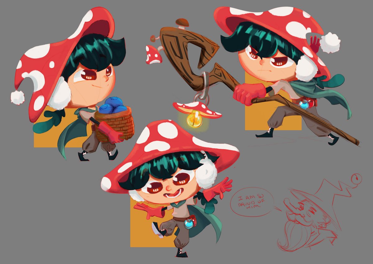 Trying to get a VGen code on Instagram, thought I might as well post that art here as well.

This little guy is named Truffle, he wants to learn magic, and stumbled into the forest and met a wizard. This wizard took him in as his student.