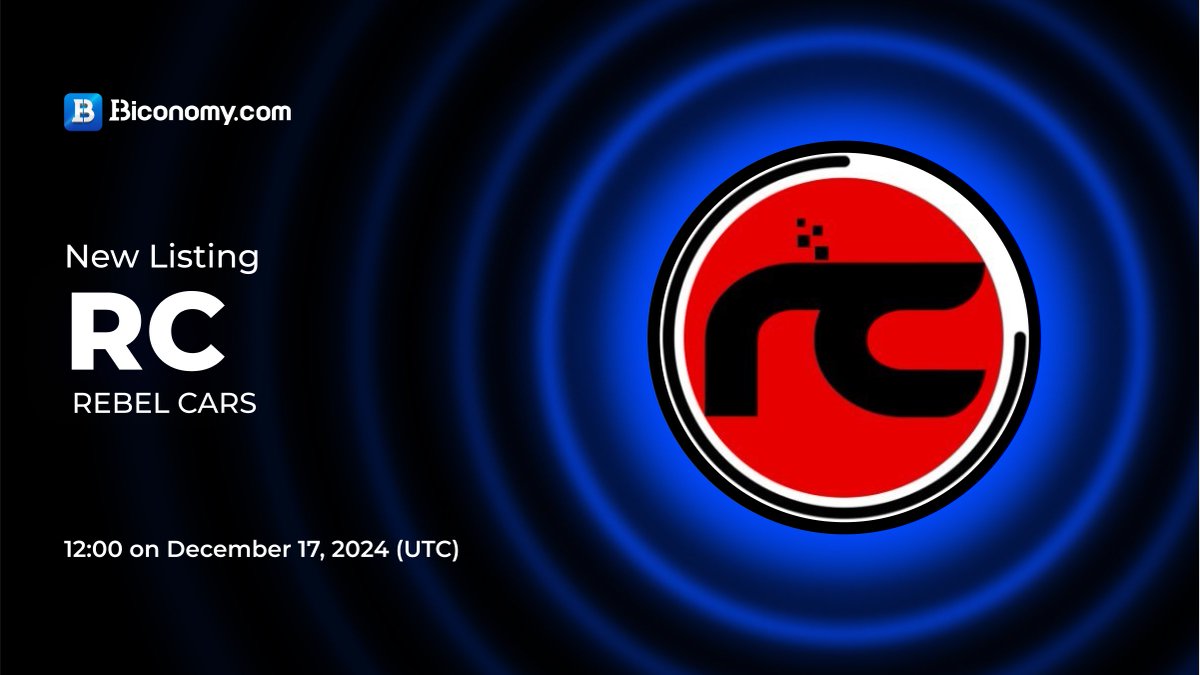 BiconomyCom's tweet photo. 🚀NEW LISTING🔥 $RC

#Biconomy will list @RebelCarsGame and open the #RC / #USDT trading pair at 12:00 on December 17, 2024 (UTC)🔥

🗓️Open deposit and withdrawal time: 10:00 on December 17, 2024 (UTC)

About #RebelCars：
"Rebel Cars is a Racing Game for Car Fanatics, Racing Enthusiasts and Crypto Lovers!
With over 25+ yrs deep-rooted passion of IXOR DiGiTAL in CGi, Gaming experiences and automotive excellence, we are crafting Rebel Cars -- to redefine how you connect with automotive world. Our game features the latest “True Traction 500 Hz+” world-classcustom racing physics engine, ultra-realistic Unreal Engine 5 graphics, and a future-forward vision of ownership."🚀

Full details👉 https://t.co/50PSM0Ky6q

#BiconomyExchange #BIT #Crypto #Blockchain #Trading #cryptomarket #bitcoin #cryptocurrency #cryptonews #cryptocurrencynews #cryptocurrencies #web3 #listing #altcoins #memecoins #cryptoexchange