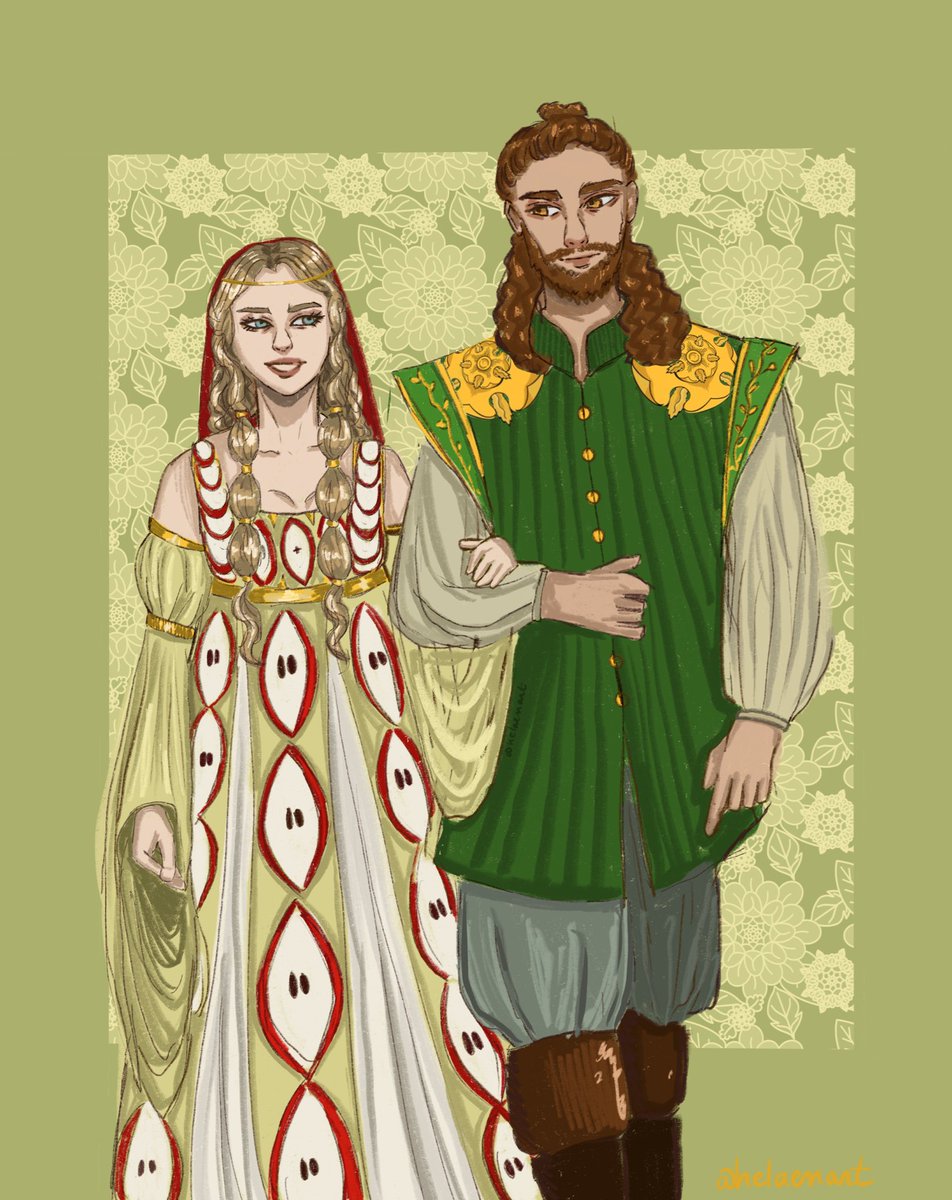 helaenart's tweet photo. #HouseTyrellWeek2024 : Day 5 Garlan Tyrell 

Garlan and Leonette my favvvvvv I love them sm 

#housetyrell #housefossoway #asoiaf #garlantyrell #leonettefossoway #asoiaffanart https://t.co/APim9JeHRy
