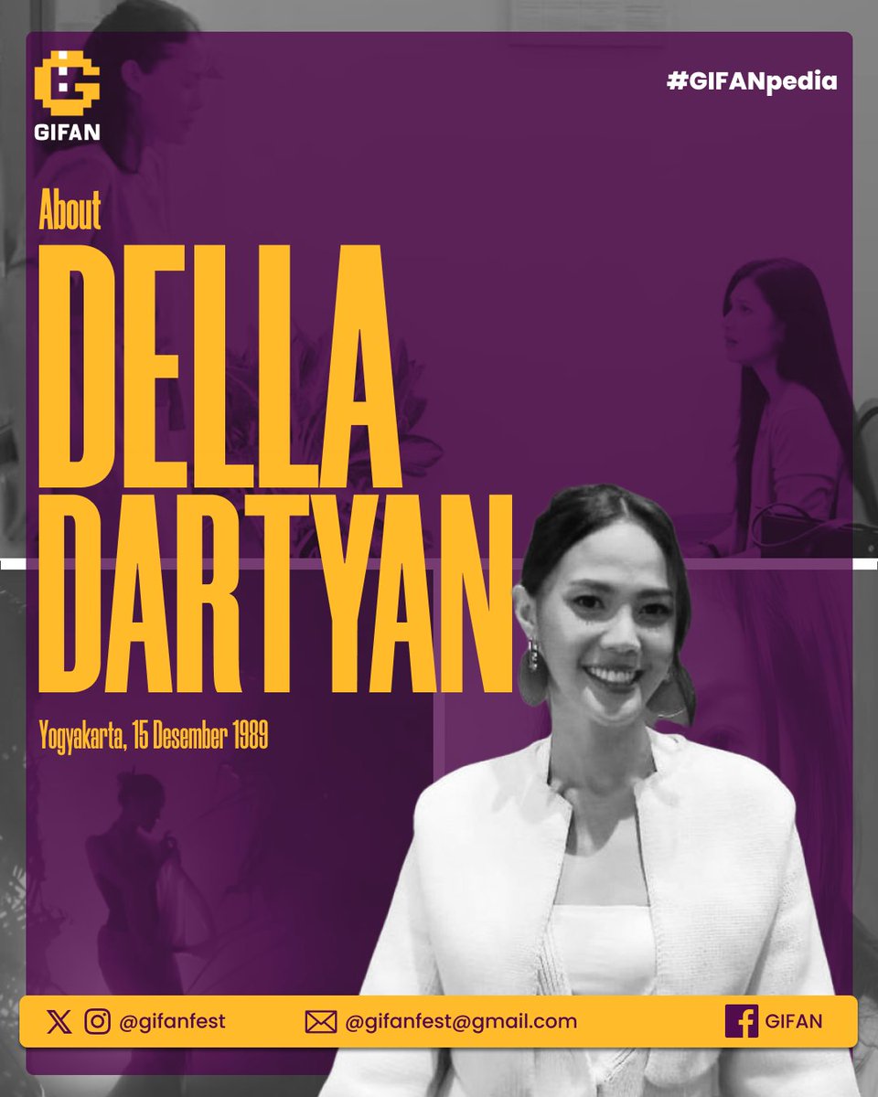 gifanfest's tweet photo. Selamat ulang tahun Della Dartyan. 

#DellaDartyan #gifanpedia #actress #film #filmography #horror #action #animation #gifan #gifanfest #filmfestival #festival https://t.co/cphQbKOtYd