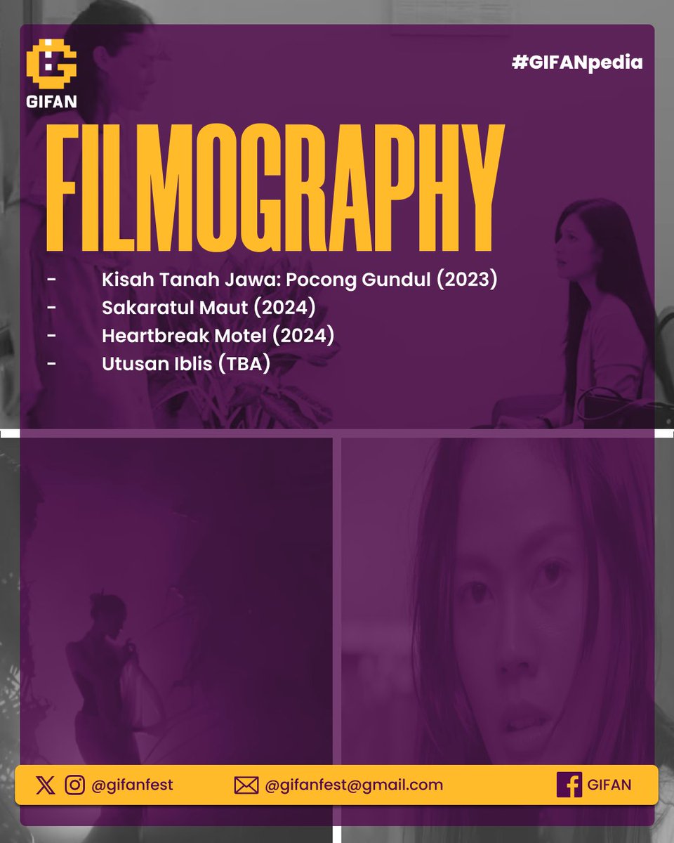 gifanfest's tweet photo. Selamat ulang tahun Della Dartyan. 

#DellaDartyan #gifanpedia #actress #film #filmography #horror #action #animation #gifan #gifanfest #filmfestival #festival https://t.co/cphQbKOtYd
