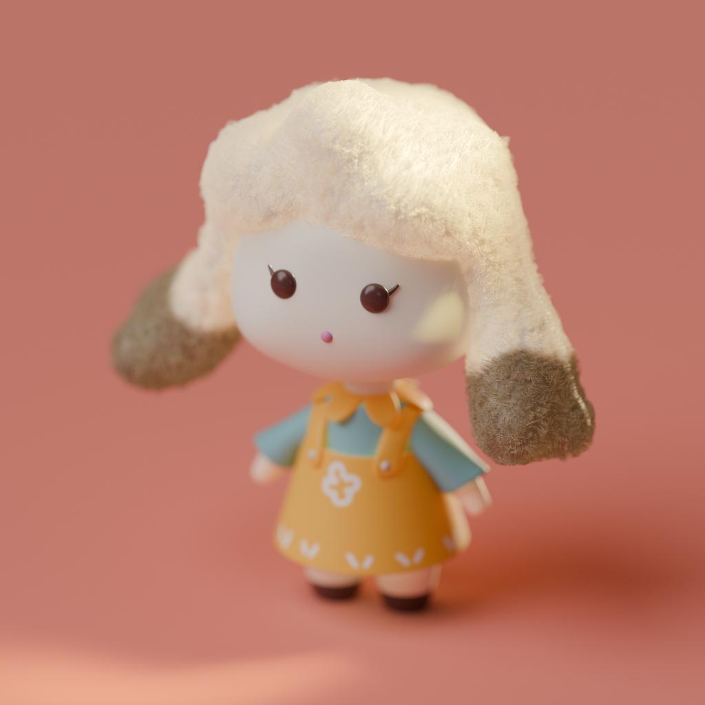 iujaal8D's tweet photo. Cute lil sheep 
#b3d #blender #art https://t.co/tRN6gvn1NE