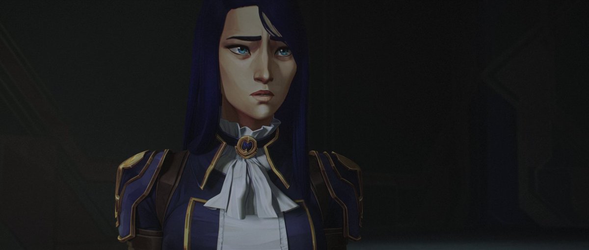 early cait, entirely blue, brown, and gold