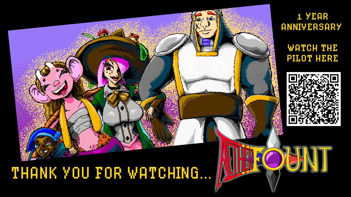 The pilot has been out for a year today! Thanks for taking the time to watch and share your feedback. Aether Fount is still in development and your support means everything. #indieanimation