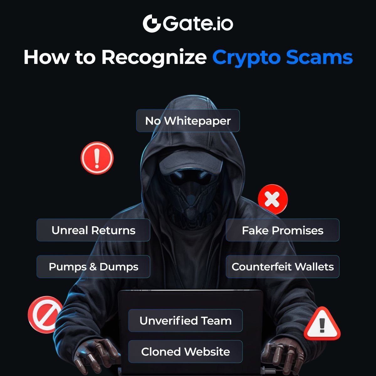 Gate's tweet photo. ⚠️ #CryptoScams are everywhere—learn how to spot them in just one image!
https://t.co/8kWqgEeplL reminds you: Stay vigilant and trade securely!
#GateSafe https://t.co/9UXetIf6x1