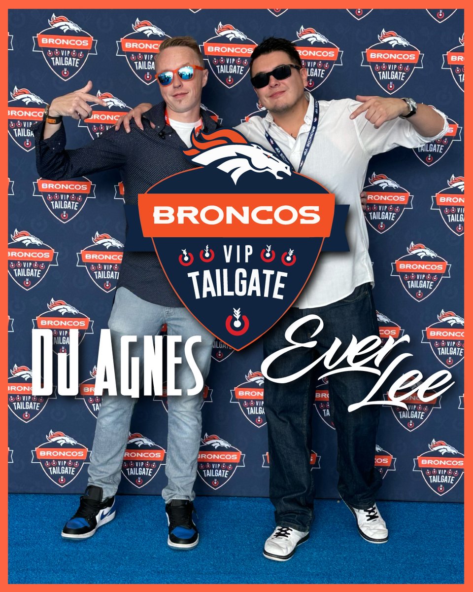 djagnes's tweet photo. Today's the day! Getting ready to rock the Bronco's Official VIP Tailgate with my bro DJ Ever Lee! Always a blast and one of my favorite gigs. LETS GO BRONCOS!!!! https://t.co/r73kpJOME4