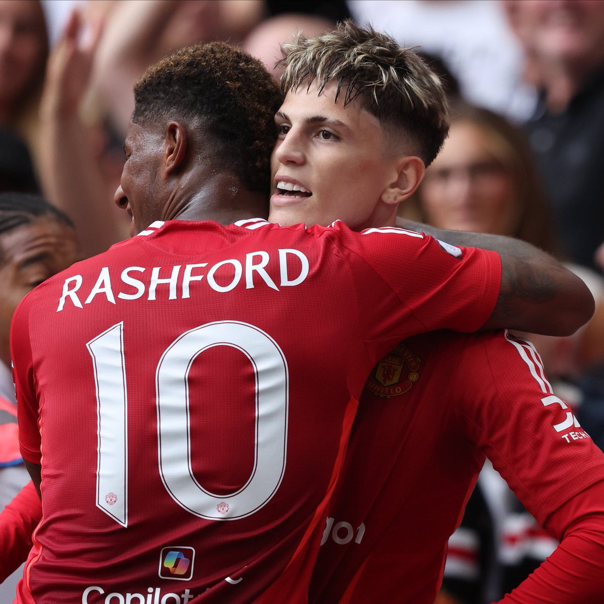 FabrizioRomano's tweet photo. 🚨⚠️ Amorim: “I’ve informed Garnacho and Rashford on WhatsApp. There is a communication after the last training, as always”.

“They are alright. They had training this morning and I was there. They trained really well!”, told Sky Sports. https://t.co/TQjiC5BLrr