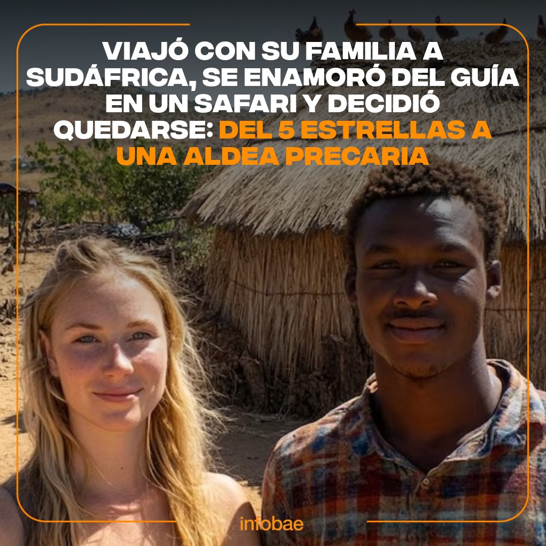 Viajó con su familia a Sudáfrica, se enamoró del guía en un safari y  decidió quedarse: del 5 estrellas a una aldea precaria  https://t.co/qv3jAxV0dF, image size:1080x1080