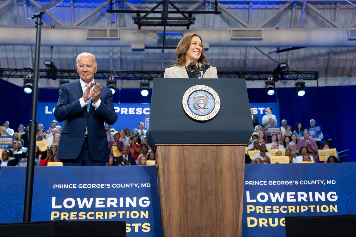 President Biden and I have fought to bring down health care costs.

As Vice President, I was proud to cast the tie-breaking vote on the Inflation Reduction Act, which cut the cost of prescription drugs and reduced health care premiums by $800 a year for millions of Americans.