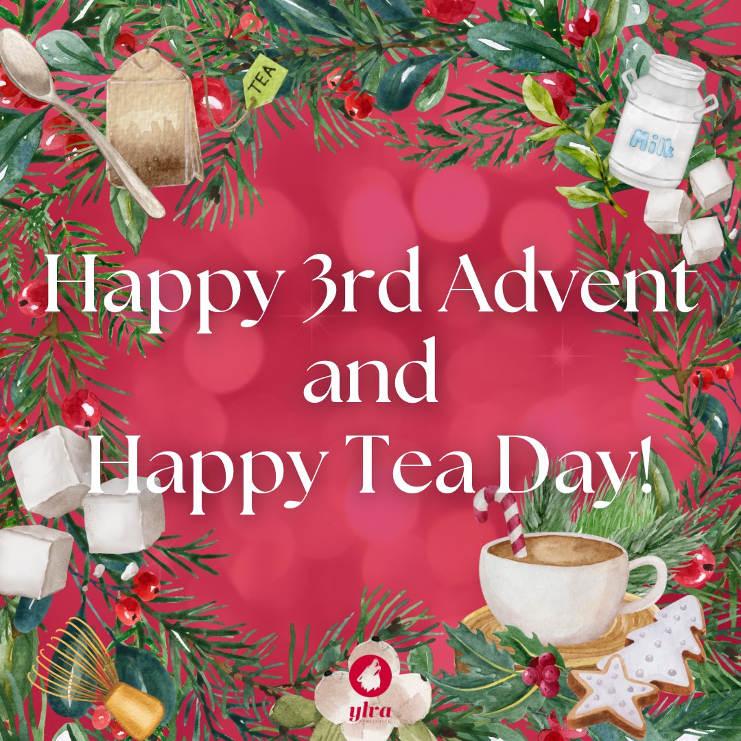 YlvaPublishing's tweet photo. Happy Third Advent! 🕯️🎄✨
We hope you have a very cozy Sunday!
And since today is also International Tea Day, how about you treat yourself to a warm tea with a lovely story? 🩷
 
Here’s our list of low-angst romances, in case you missed it! 🔗https://t.co/rfSp0TKWAG https://t.co/J22EgSNPYw