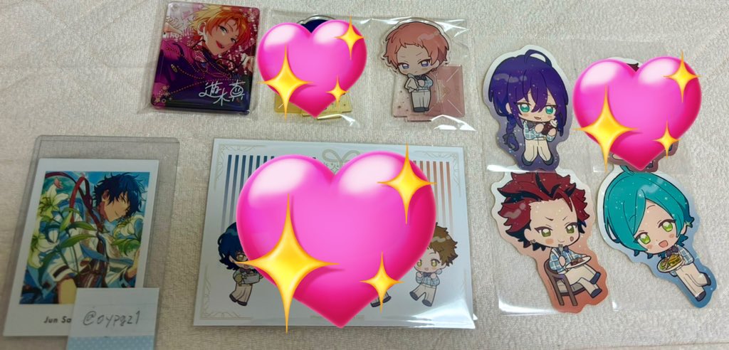 oypgz1's tweet photo. 【交換】あんスタ　アニカフェ　

譲:
ステッカー→奏汰　紅郎　マヨイ
アクスタ→宗　
コロッタ→真

求: 
ステッカー、コロッタ→ジュン
アクスタ→零、日和、茨

池袋手渡し郵送での交換可能です。
お気軽にお声掛けください https://t.co/wYGKKldOoH