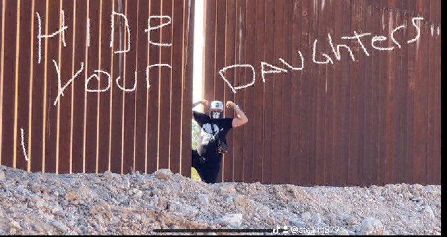 fedupMolly17's tweet photo. @VP You’ve made all of us less safe. #BorderDesign https://t.co/8sz7g33Qbz