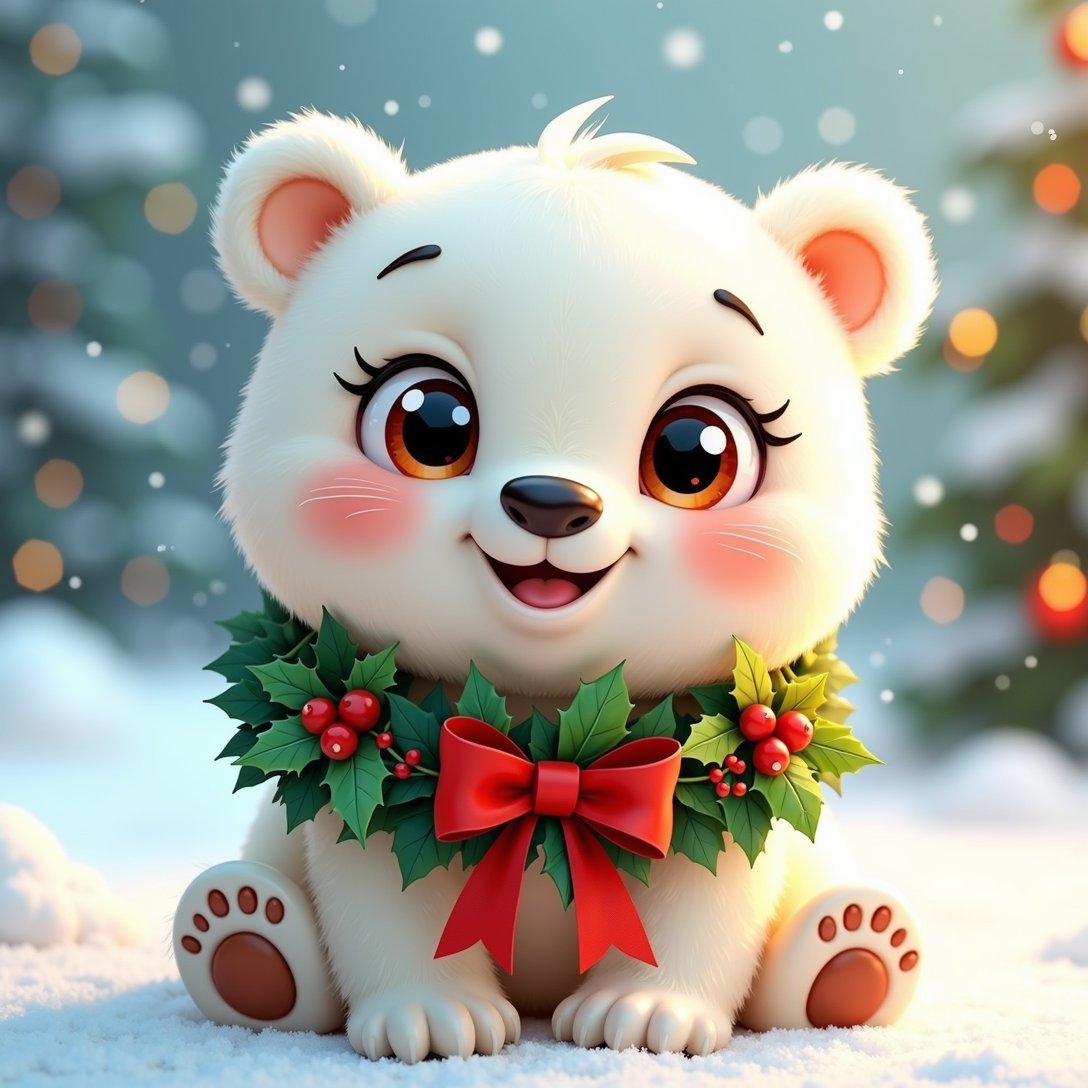 pixaroma's tweet photo. A majestic polar bear adorned with a festive wreath, bringing holiday cheer to the Arctic snow! 🐻❄️🎄✨ A perfect blend of winter magic and Christmas spirit.
#PolarBear #FestiveWreath #HolidayCheer #WinterMagic #ChristmasVibes #aiart ❄️🎅🌟 https://t.co/AzcvdyftVi