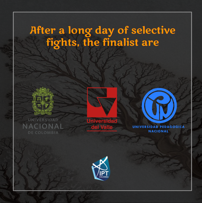 IPTColombia's tweet photo. The selective fights are over and three universities came on top! https://t.co/Y9ASGVc9f7