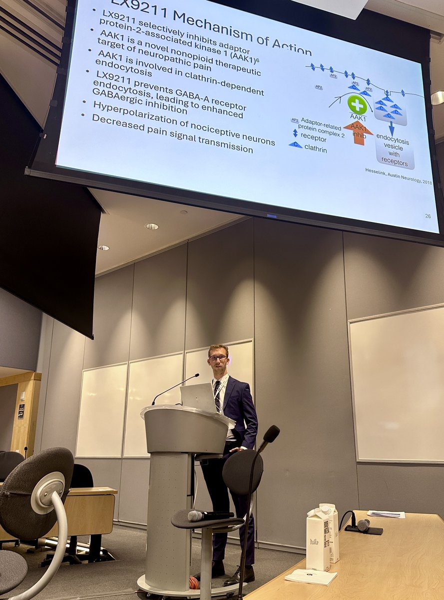 Grateful to present on LX9211, a Novel Therapy for Neuropathic Pain, at <a href="/EasternPainAssc/">Eastern Pain Association (EPA)</a> Annual Conference! Big thanks to @davidhaomd for the mentorship &amp; to all the inspiring mentors I've connected with through EPA.