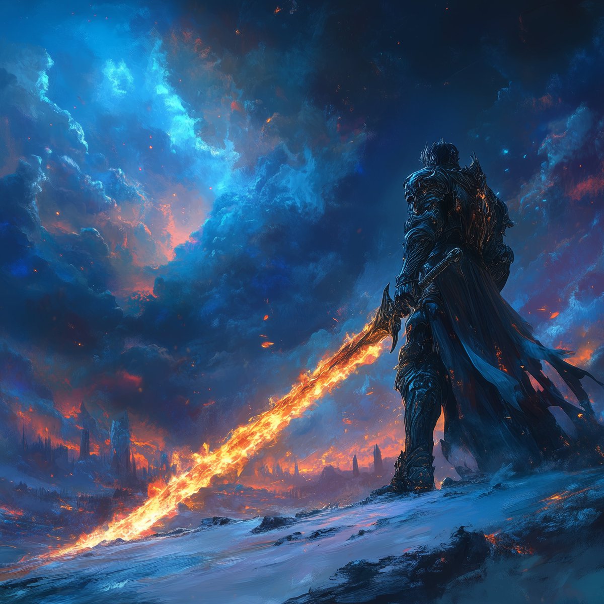 MatrixAiartist's tweet photo. Only one warrior has the power to wield tha flaming sword… https://t.co/n4VqVuq8Ud